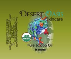 Desert Oasis Skincare | USDA Certified Organic Jojoba Oil – 100% Pure, Cold Pressed, Natural Moisturizer for Face, Hair, Skin, Nails, Tattoos & Piercings – Travel Size (1 fl oz / 29 ml)