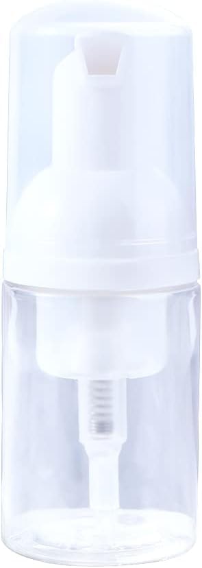 Pxiryanlow Clear Plastic Foam Pump Bottle Set,30/40/50/60ml Portable Travel Mini Cosmetic Dispenser Shampoo Cleanser Empty Bottle,Refillable Containers (30ml)