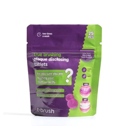 T-Brush - Plaque Disclosing Tablets - 25 Tablets