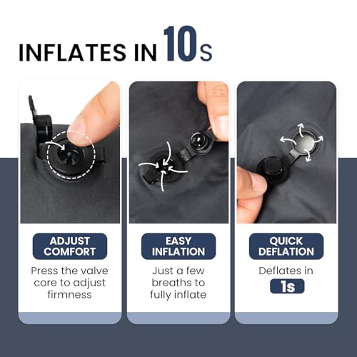 OneTigris Airdream Camping Pillow Ultralight Inflatable Compact for Travel Backpacking Hiking