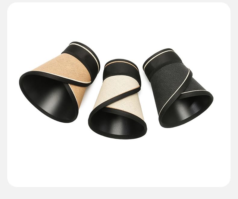 UPF 50+ Sun Visors for Women Wide Brim Beach Hat Foldable Straw Visor Hat Summer Packable (Khaki-Black)