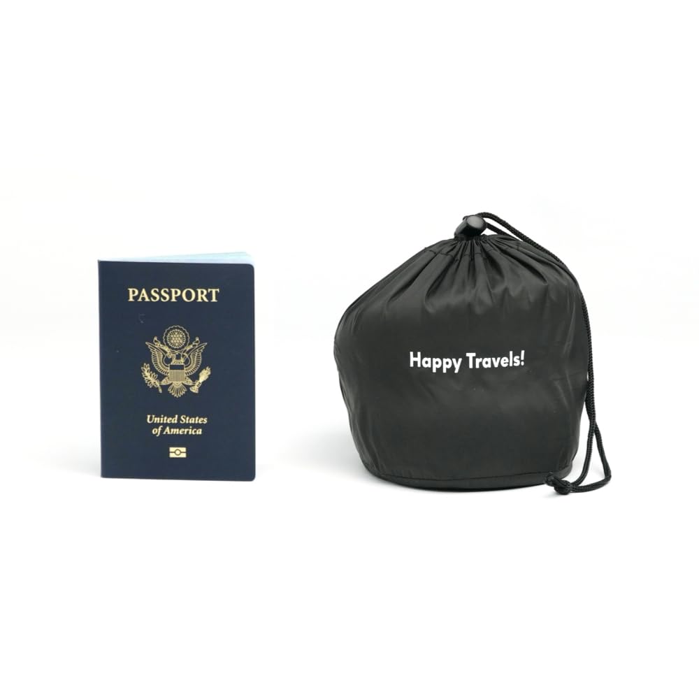 C CUSHION LAB Travel Pillow, Award-Winning Patented Ergonomic Design for Chin & Neck Support Memory Foam Neck Pillow, Compact Airplane Pillow for Traveling, Flight, Car (Gray, Medium)