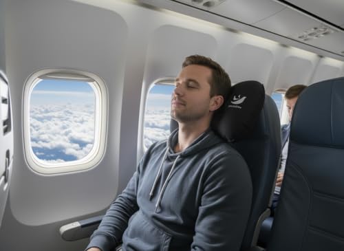 3BirdsHike 2 Pack Inflatable Camping Pillow – Ultralight Travel & Beach Air Pillow for Neck & Lumbar Support, Press-to-Inflate Design, Compact for Hiking, Backpacking & Outdoor Adventures – Black