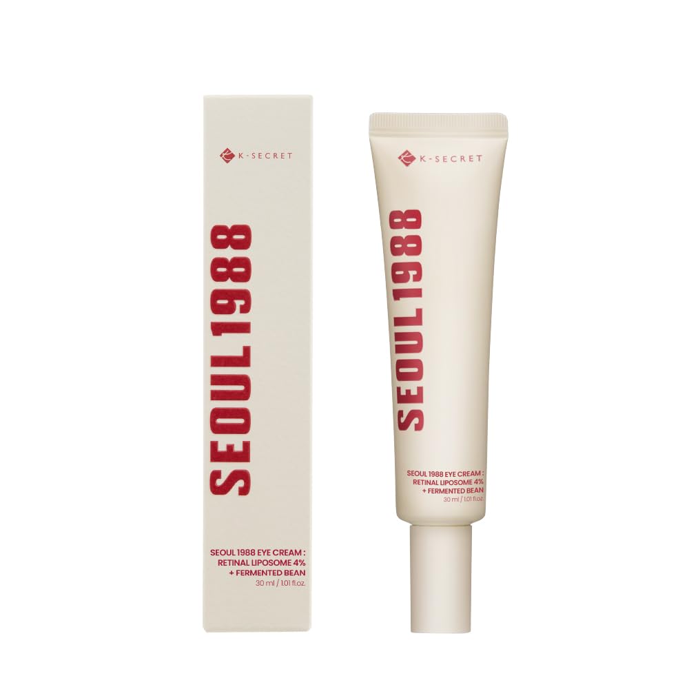 KSECRET SEOUL 1988 Eye Cream : Retinal Liposome 4% + Fermented Bean, wrinkle care, anti-aging, skin elasticity, pigmentation, retinol, 30ml/1.01 fl.oz.