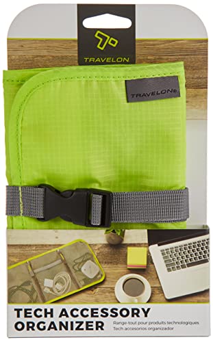 Travelon Tech Accessory Organizer, Lime, one size