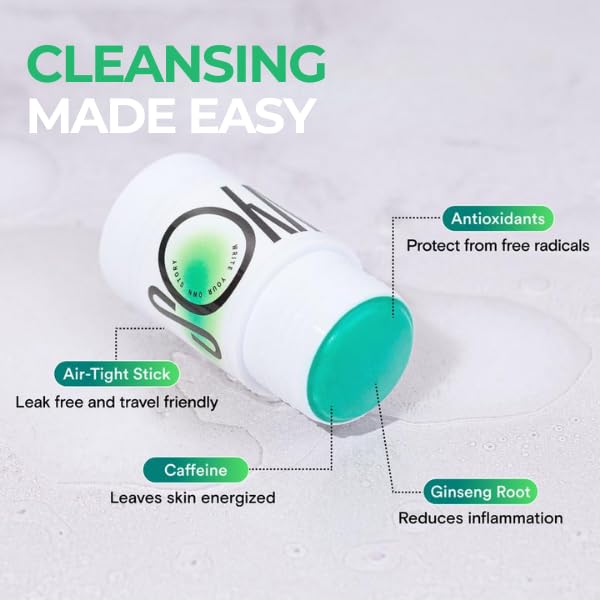 WYOS Moisturizer Oil Stick + Face Cleanser Stocking Stuffer Bundle | Travel Size, Leak Free, Vegan, Cruelty Free, Sulfate Free, Portable, Paraben Free, Sulfate Free