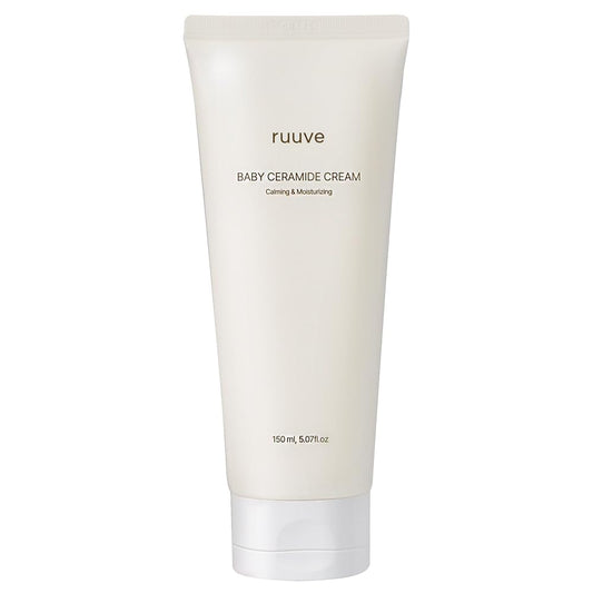 ruuve Ceramide Intense Moisture Cream – Deep Hydration Cream, Fragrance Free, Non-Greasy, Improves Moisture up to 2.5mm in One Use, Dermatologically Tested, Korean Skin care, 5.07 Fl oz