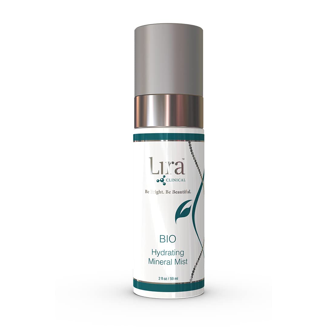 Lira Clinical BIO Hydrating Mineral Mist - Face Mist Hydrating Spray with Plant Stem Cells - Calming & Glowing Facial Mist - 2 Ounce