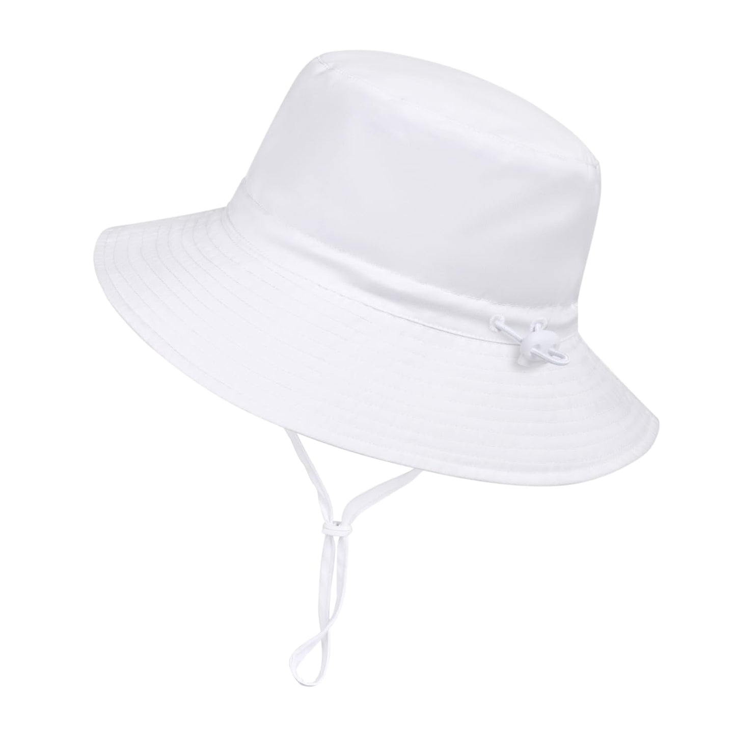 Women Wide Brimmed Sun Hat,Summer Foldable Beach Bucket Hat with UV Protection for Women Young Girls White