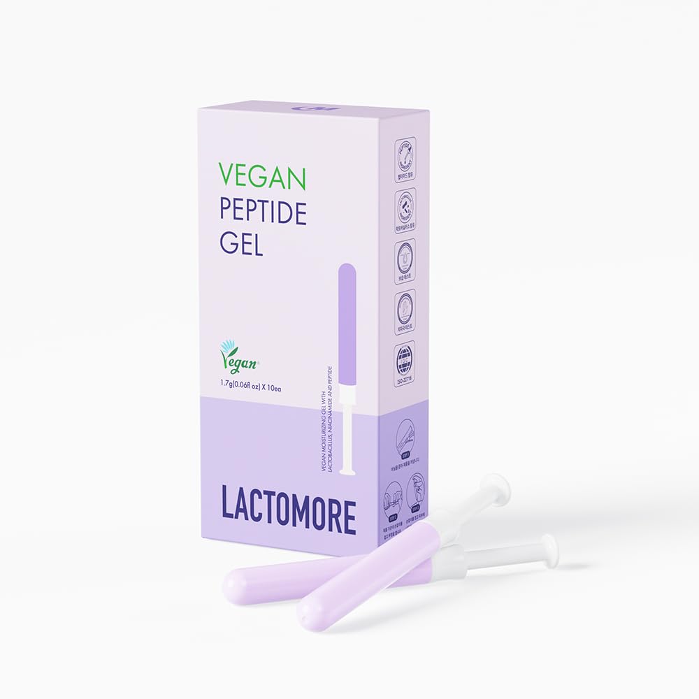 LACTOMORE Vegan Peptide Gel (0.06 fl oz × 10pcs) | Intimate Hydration & Comfort | With Peptide, Niacinamide & Lactobacillus