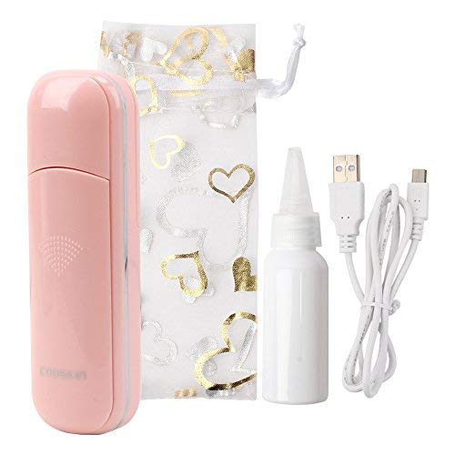 COOSKIN Anzikang Nano Handy Mist Spray Facial Mister for Eyelash Extensions USB Rechargeable Mini Beauty Instrument (Pink)