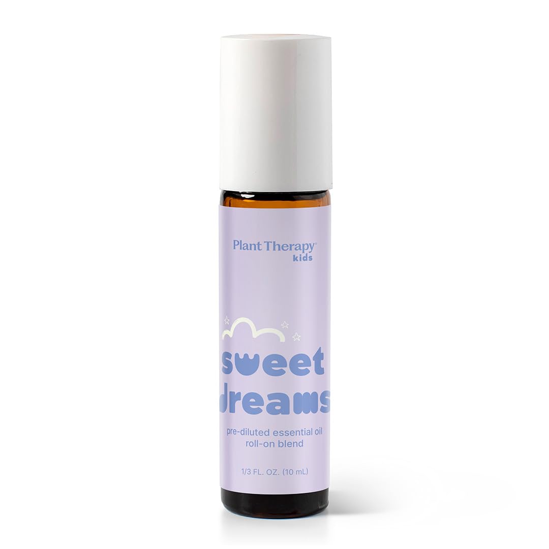 Plant Therapy KidSafe Sweet Dreams Essential Oil Blend Pre-Diluted Roll-On 10 mL (1/3 oz) 100% Pure, Therapeutic Grade