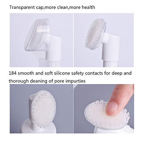 GBSTORE 1 pc 150ml Empty Facial Cleanser Foaming Bottle Mousse Foam Gel Head Wash Brush Foam Bottle Pressure Type Cleansing Milk Beater,Mini Foaming Soap Pump Dispenser