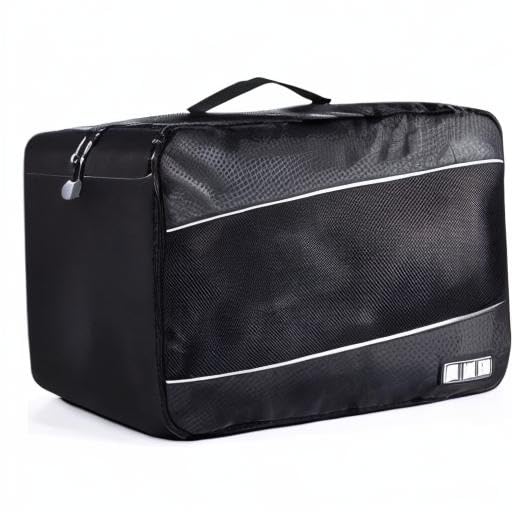 4 Set Packing Cubes, Various Sizes Travel Luggage Bags Organizers (Black)