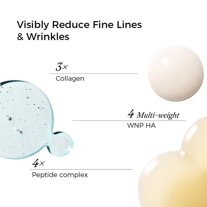 WNP collagen &4D hyaluronic acid Serum Anti Aging,Oil-Suspension Serum|Barrier repair Firming Emergency Repair|WaterOilBalance| Single-Use Vials Skincare for Sensitiveskin(1.2ml/0.04 fl.oz.)*30
