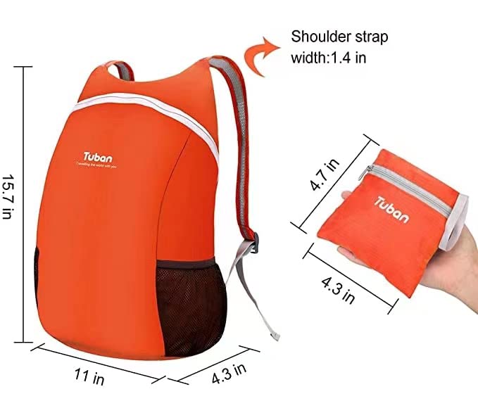 Ultra Lightweight Packable Water Resistant Backpack for Travel Camping Outdoor Hiking Daypack