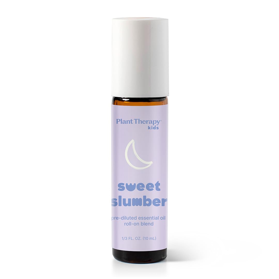 Plant Therapy KidSafe Sweet Slumber Essential Oil Blend Pre-Diluted Roll-On 10 mL (1/3 oz) 100% Pure, Therapeutic Grade