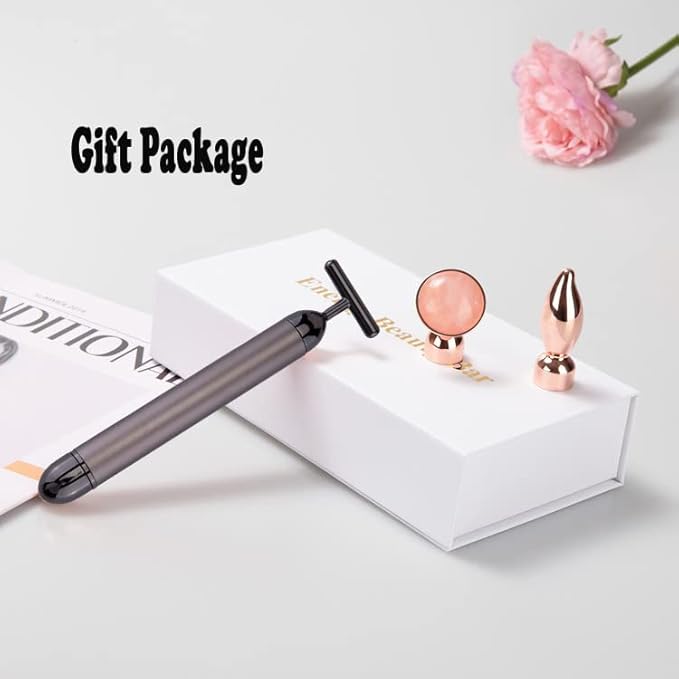 Beauty Bar Gold Face Massager for Skin Care T-Shape Facial Massager Tools Face Lifting