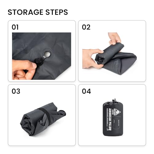 OneTigris Airdream Camping Pillow Ultralight Inflatable Compact for Travel Backpacking Hiking