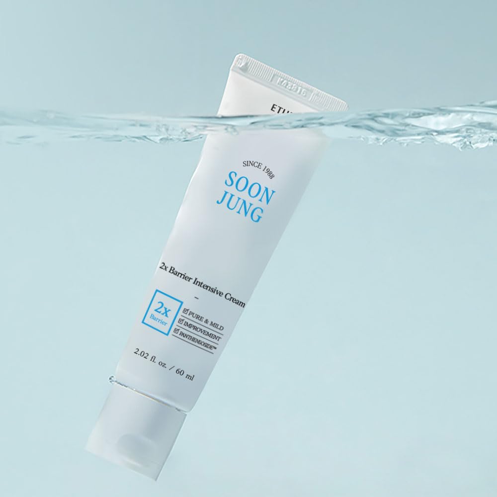 ETUDE SoonJung 2x Barrier Intensive Cream Original, Face Moisturizer, Shea Butter Hydrating Facial Cream for Sensitive Skin, Water-oil Balance & Panthenol, Korean Skin Care (2.02 Fl Oz)