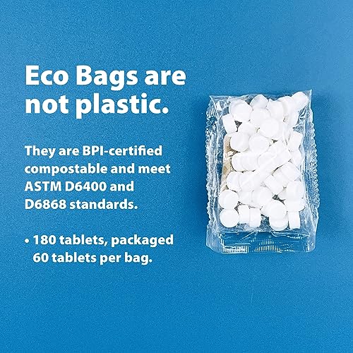 Weldental Chewtab Advanced Whitening Toothpaste Tablets with Nano-Hydroxyapatite 180 Count Refill (Peppermint)