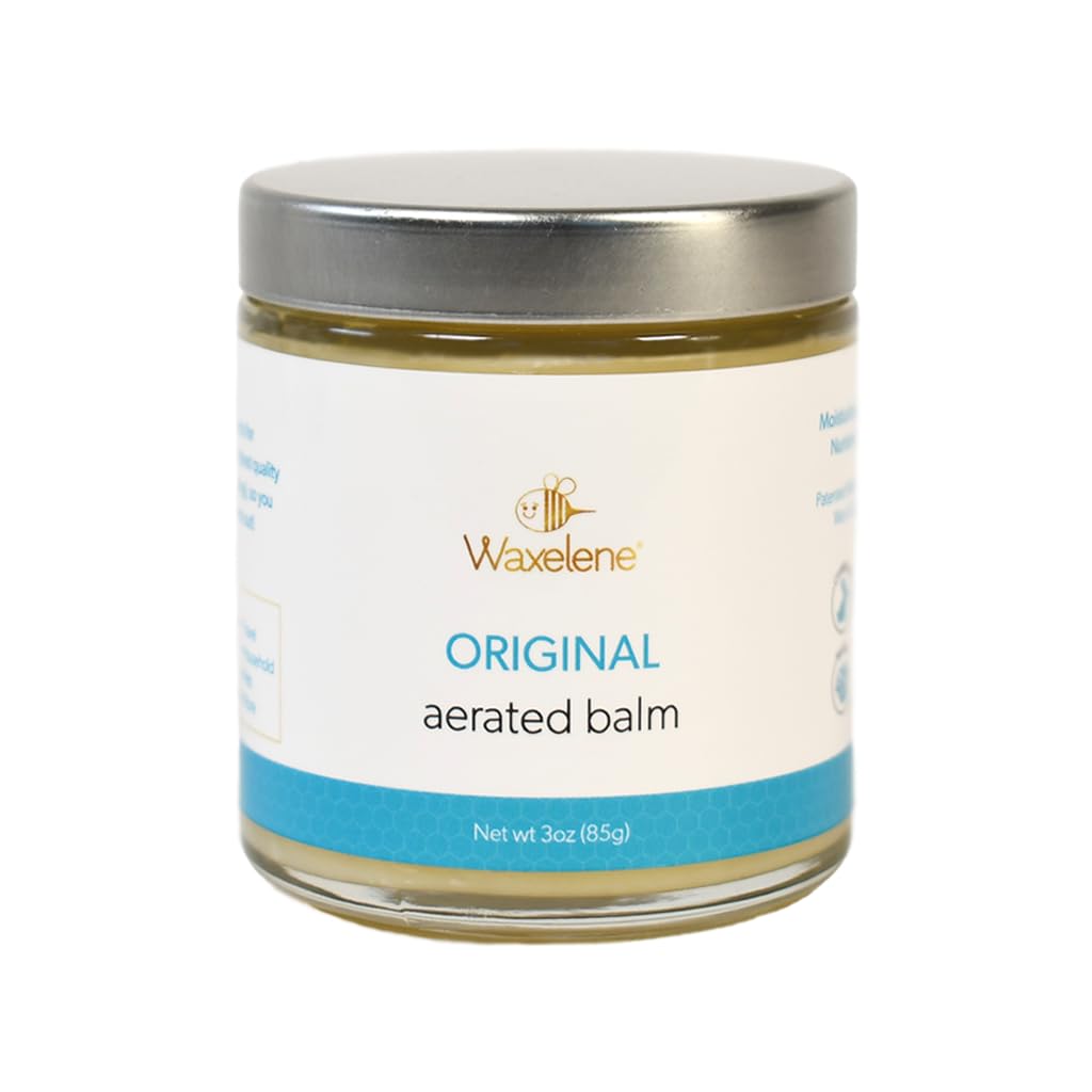 Waxelene Original Aerated Balm, Travel Jar, Organic Multipurpose Ointment the Petroleum Jelly Alternative Eczema Dry Sensitive Skin Face Moisturizer