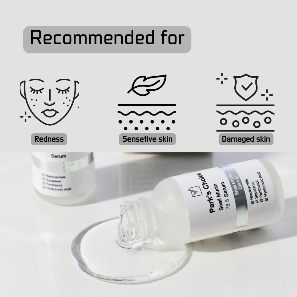 Park's Choice Snail Mucin 78.5 Serum with Niacinamide & Panthenol, 1.01 fl.oz.