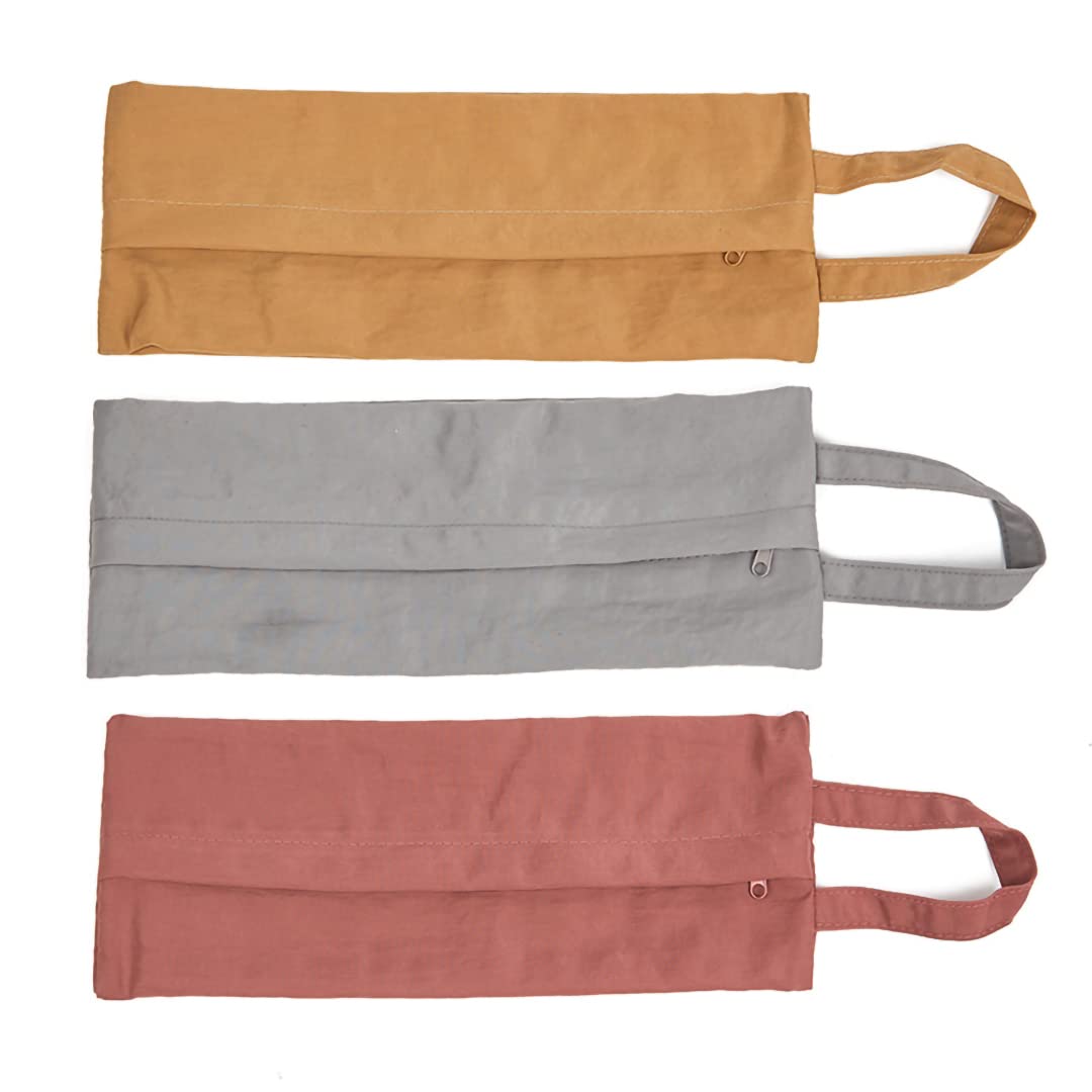 Kissvian Travel Packing Organizers, Portable Storage Bags for Socks, Panties, Cosmetics, Sundries, 3 Pieces