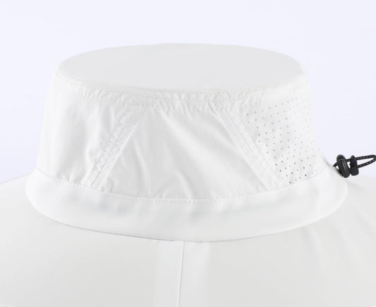 Home Prefer UPF 50+ Wide Brim Sun Hat for Men Women Foldable Beach Bucket Hat Summer Outdoor Fishing Hat UV Sun Protection Cap for Hiking Gardening Golf White