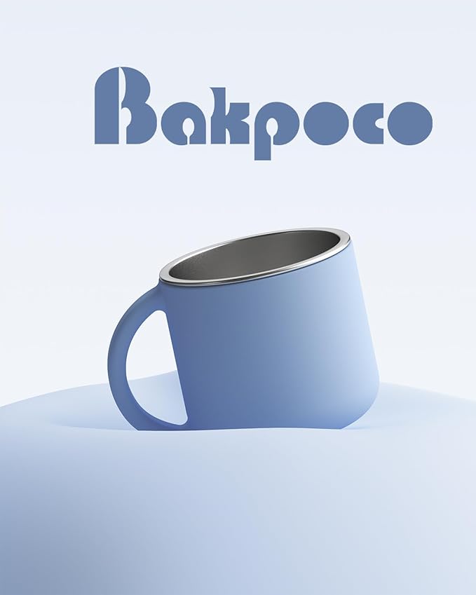 2-IN-1 Open Toddler Cups, Stainless Steel Baby Cup + Silicone Training Cup for Toddlers Kids Babys, No Plastic | No Soap Smell | Shock-Proof Feeding Essentials, 2-Pack Blue/Gray