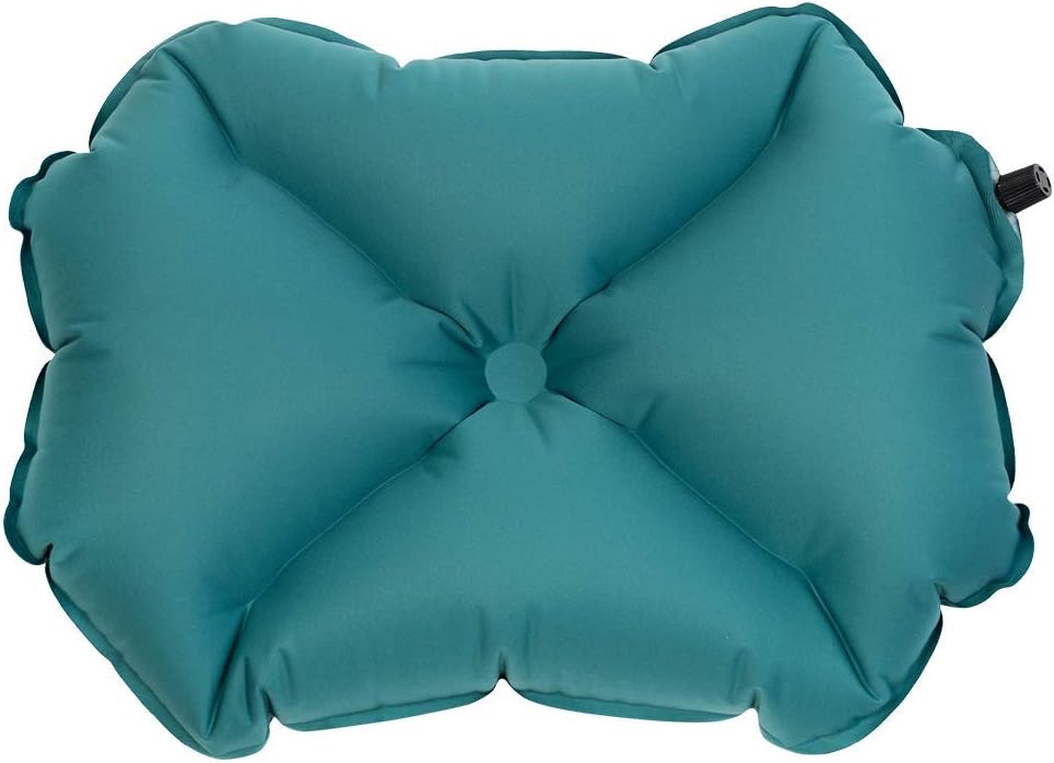 Klymit Pillow X Travel Pillow, Lightweight Inflatable Hybrid Airplane, Backpacking, Hammock, and Camping Pillow, Teal, Large