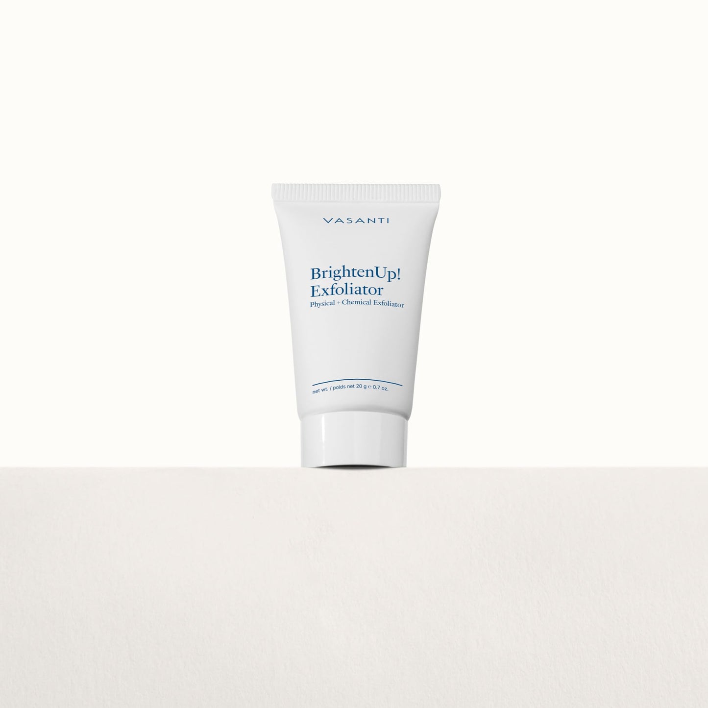 VASANTI BrightenUp! Exfoliator - Enzymatic Face Rejuvenator (20g) - Gentle Scrub Brightens Exfoliates Cleanses Skin Paraben Free Vegan Friendly Skincare