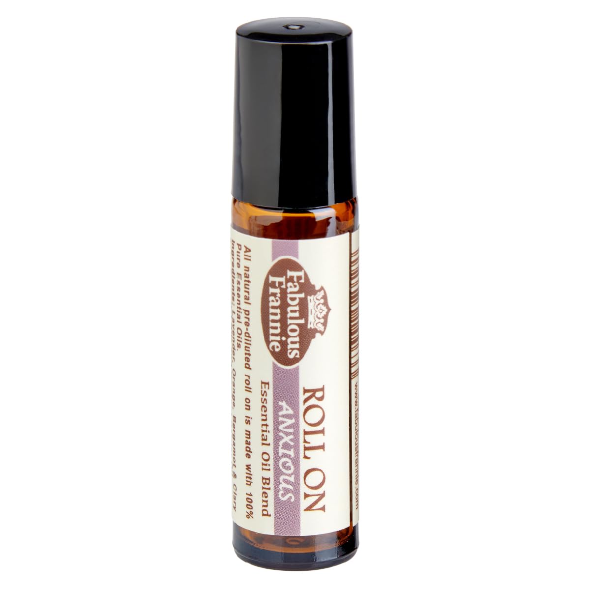 Fabulous Frannie Anxious 10ml Roll-On Pre-Diluted Made with Pure Essential Oils (Lavender, Bitter Orange, Bergamot and Clary Sage) Great for Aromatherapy 10ml