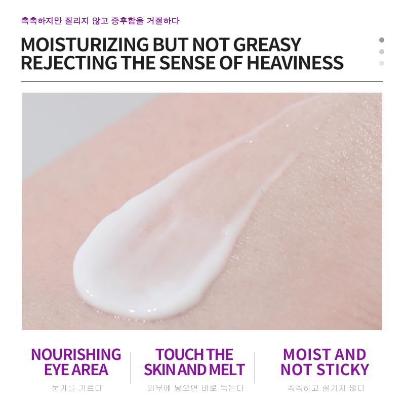 Korea Active Anti-Wrinkle Eye Cream 20g / Anti-Aging, Fade Fine Lines, Remove Dark Circles, Moisturizing and Repair Eye Skin, Prevent New Wrinkles, Rejuvenate and Tighten Delicate Eye Area