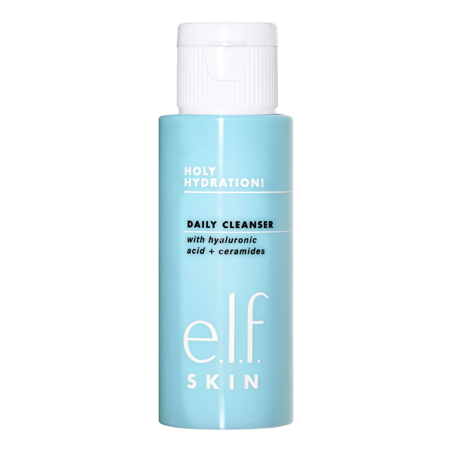 e.l.f. SKIN Holy Hydration! Daily Cleanser Mini, Face Cleanser For Washing Away Excess Oil, Impurities & Makeup, Made With Hyaluronic Acid, Vegan & Cruelty-Free