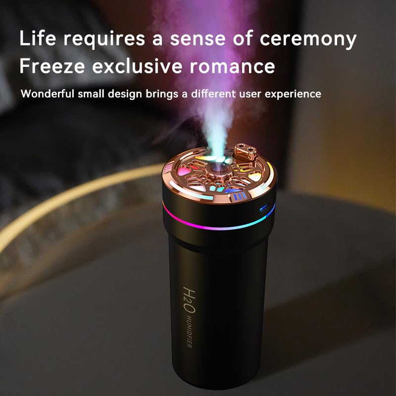 Sunny Smiles Humidifiers for room car,With Cool Mist USB Powered Car Auto Start/Stop,Quiet Air Humidifiers,Starry Sky Projector adds romance, timed shut-off,Portable,Continuous Intermittent Mist