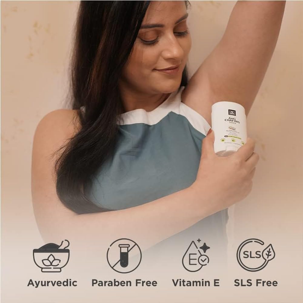 Pee Safe Anti Chafing Stick | With Natural Coconut Oil & Aloe Vera | Non Greasy Balm for Thigh, Underarm, Groin | pH Balanced Skin Protection for Men & Women | 2.65 Oz (75g)