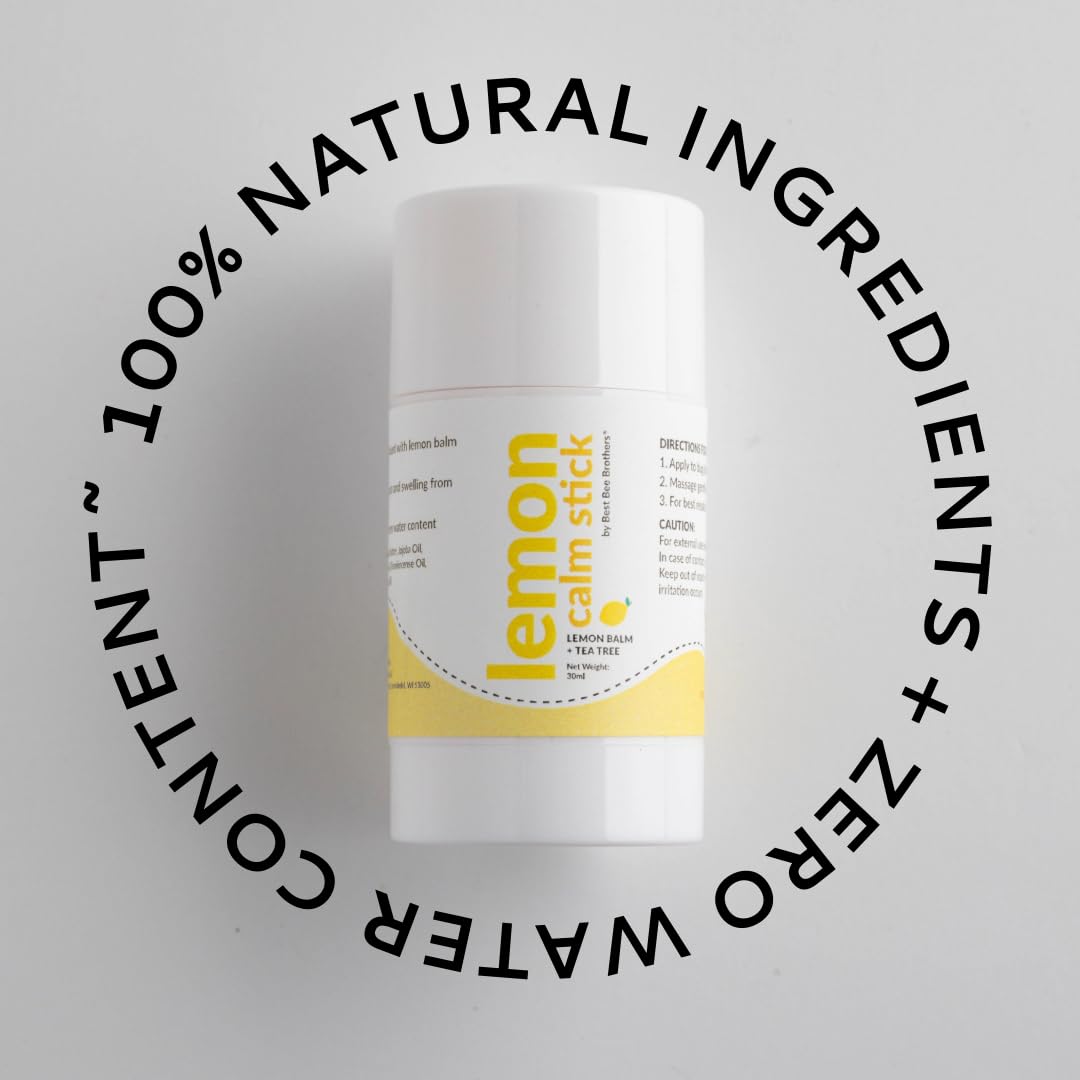 Best Bee Brothers Lemon Calm Stick, Lemon Balm & Tea Tree Bug Bite & Itchy Skin Relief Balm