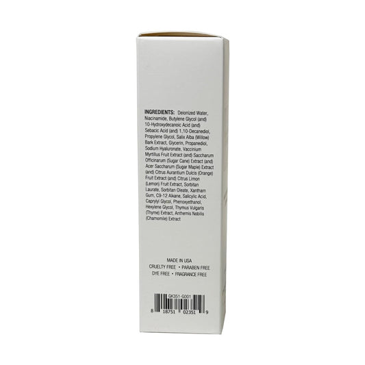 Niacinamide Serum - Minimizes Appearance of Pores, Balances Sebum Without Drying Skin, and Strengthens Moisture Barrier with Salicylic Acid and Hyaluronic Acid For Face - 1 oz by Georgette Klinger