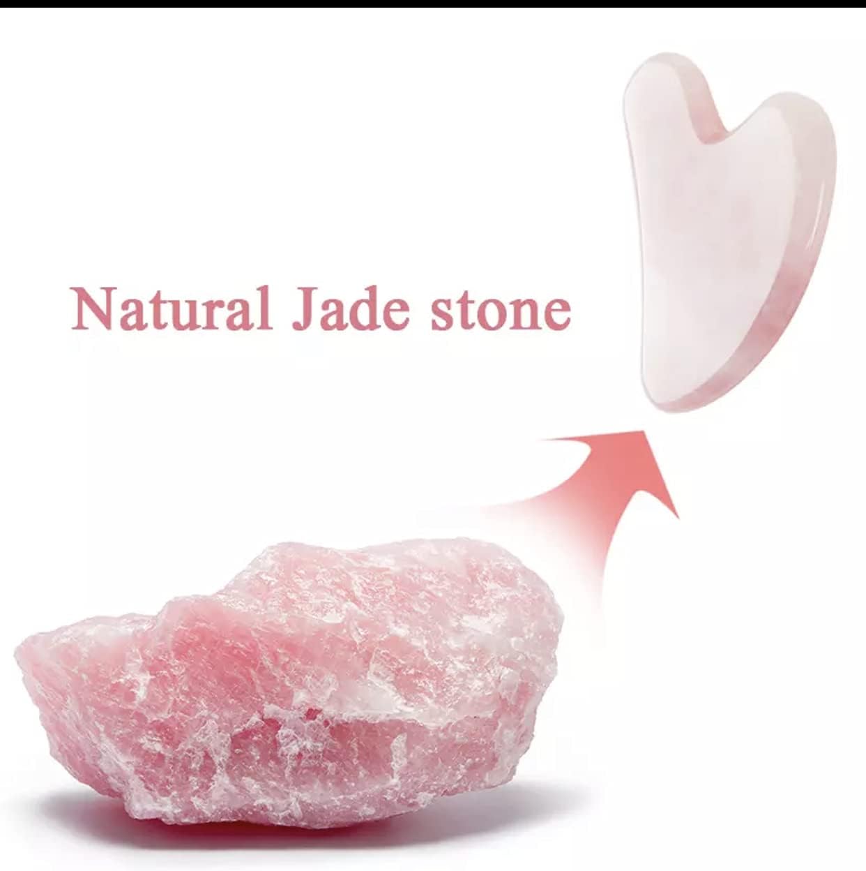 Face Roller Skin Care - Jade Roller Gua Sha Set, Rose Quartz Face Roller | Ultimate Facial Skin Care Products & Beauty Products Tools | Jade Facial Roller for Face and Eye Massager