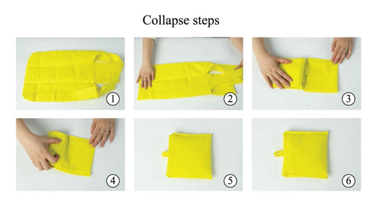 Zenloria Foldable Reusable Grocery Bags – Heavy Duty 6 Pack with Handles | XL Tote for Women & Men, Market, Travel, Storage (Black, Grey, Blue, Army Green, Yellow, Orange)