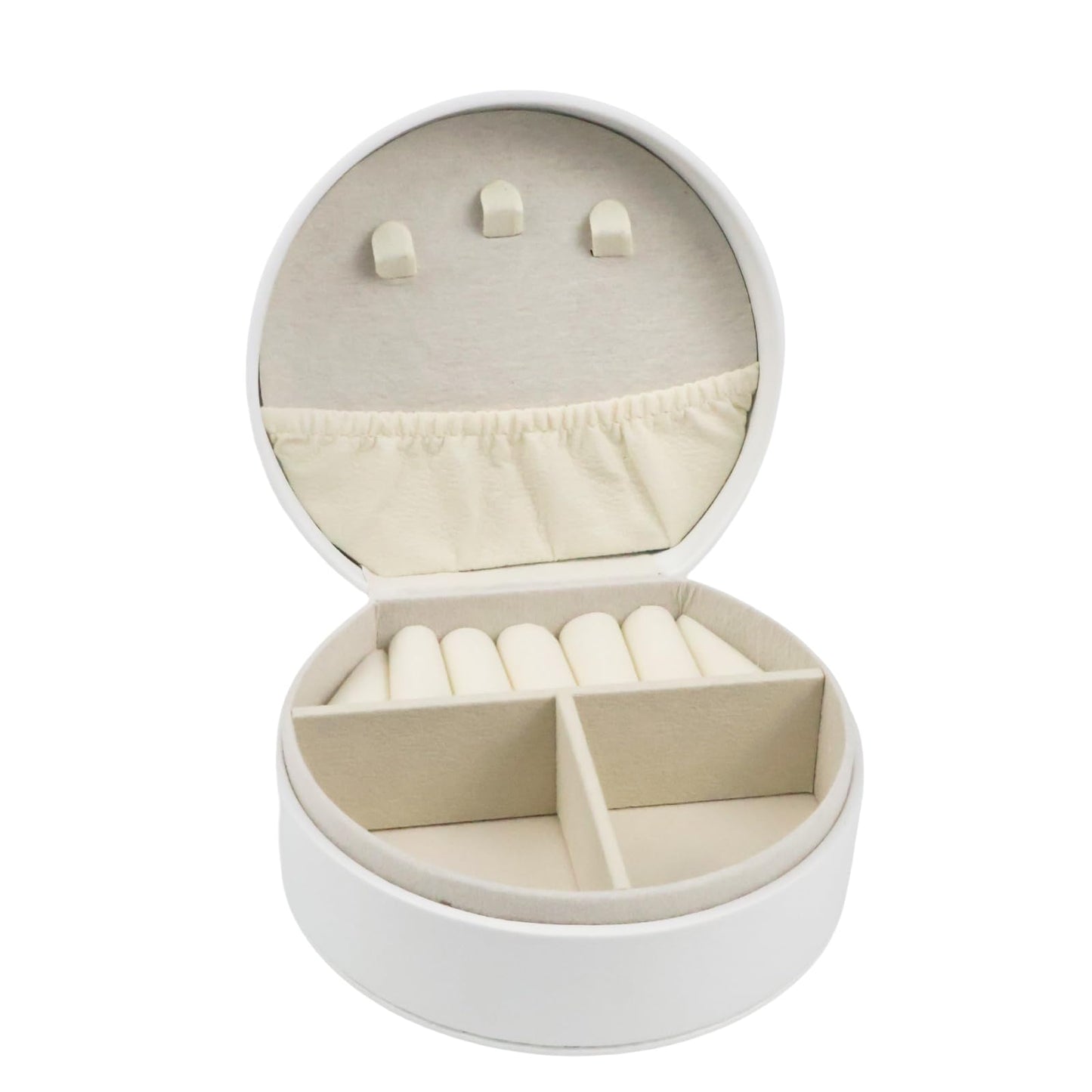 Travel Jewelry Case,Personalized Jewelry Box,Elegant Half-Moon Design with Personalized Golden Initial Case,Personalized Gifts for Women,Jewelry organizer;Personalized Gifts for Women or Friends(E)