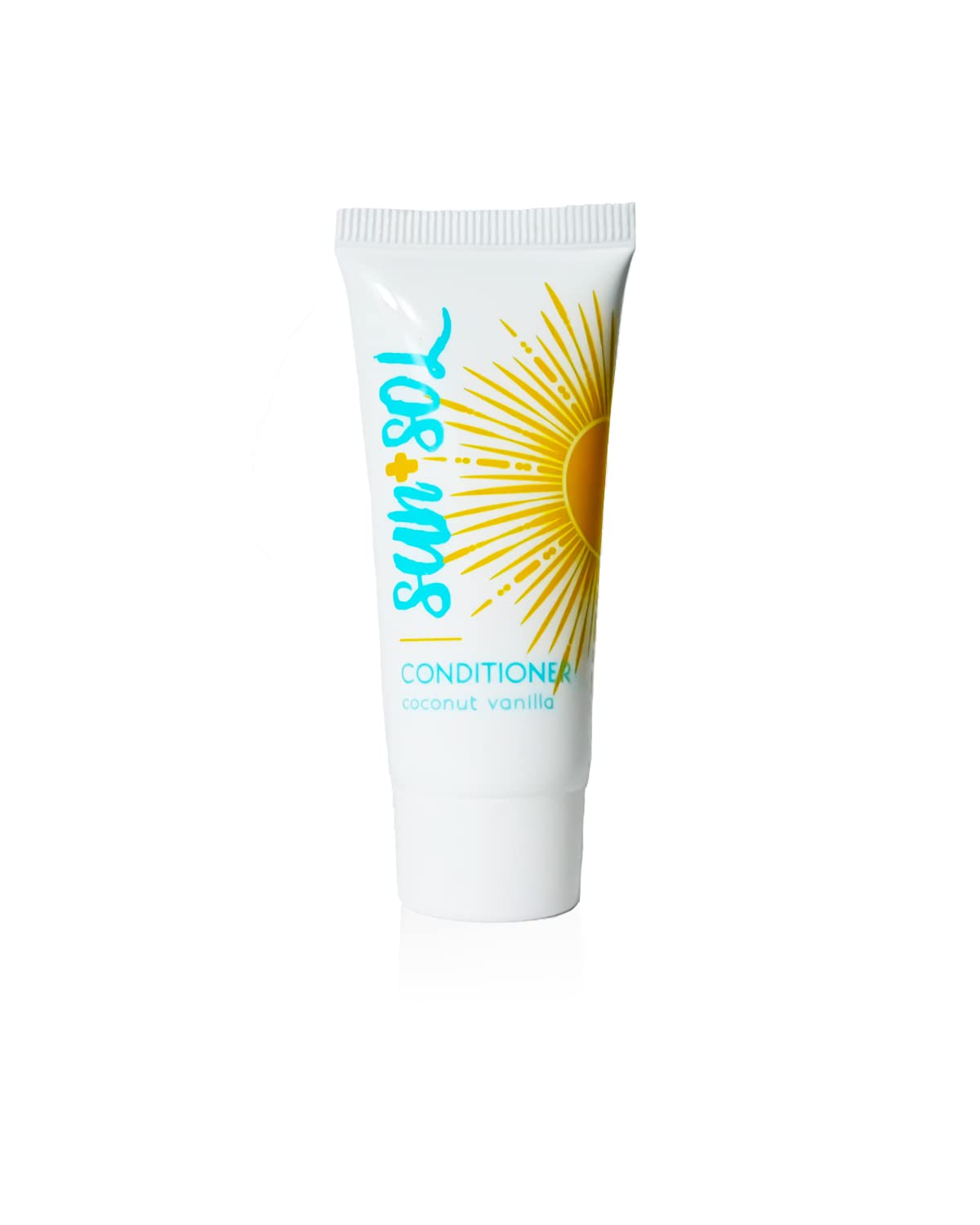 World Amenities Sun + Sol Bulk Hydrating Conditioner With Warm Coconut & Vanilla Fragrances, Travel Size Toiletries, Mini Hotel Amenities, 0.7 oz, 50 Count