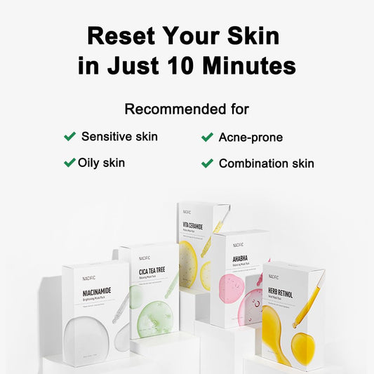 KOSBEAUTY NACIFIC Face Masks Skincare Korean – Premium 10-Sheet Variety Pack for Ultimate Skin Nourishment – Hyaluronic Acid, Ceramide & Vitamin-Infused for All Skin Types
