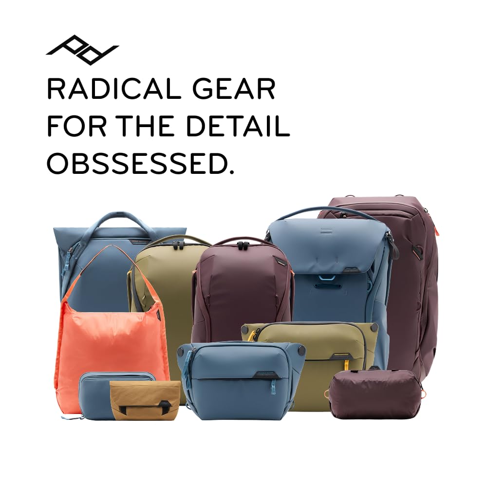 Peak Design Ultralight Mesh Packing Cube, Charcoal, Stretchy Mesh Luggage Cube with Strap Attachment Points and Luggage Pass Throughs, Zipper Opening, Travel Organizer for Men and Women, Size M