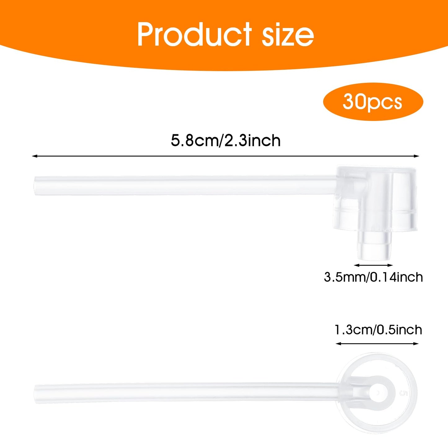 30 Pcs Perfume Refill Pumps with Leak-Proof Design, Easy-Install Dispenser Pumps Transfer Tool for Lotions Toners Conditioning Water, Mini and Practical Perfume Dispenser Pump for Travel Home Use