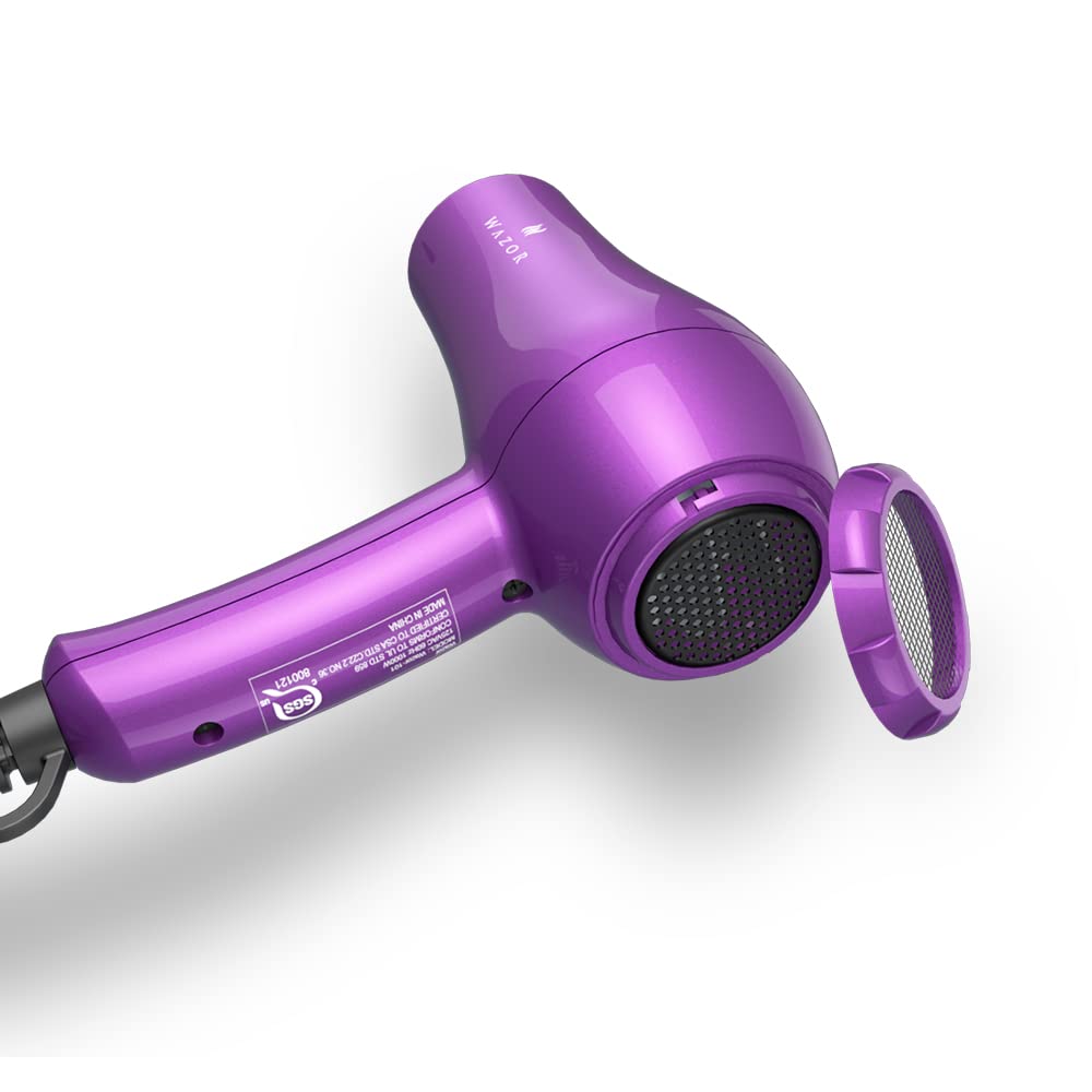 Lightweight Mini Hair Dryer for Pour Painting & RV Compact Travel Blow Dryer for Kids 1000W Ionic Dryer with Concentrator Cool Shot Button