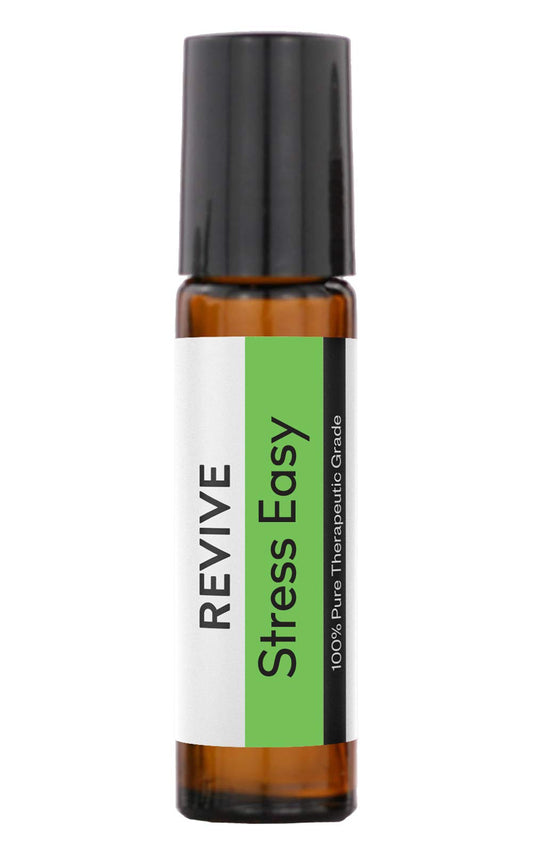 Stress Easy Roll-On by Revive Essential Oils - 100% Pure Therapeutic Grade, for Diffuser, Humidifier, Massage, Aromatherapy, Skin & Hair Care