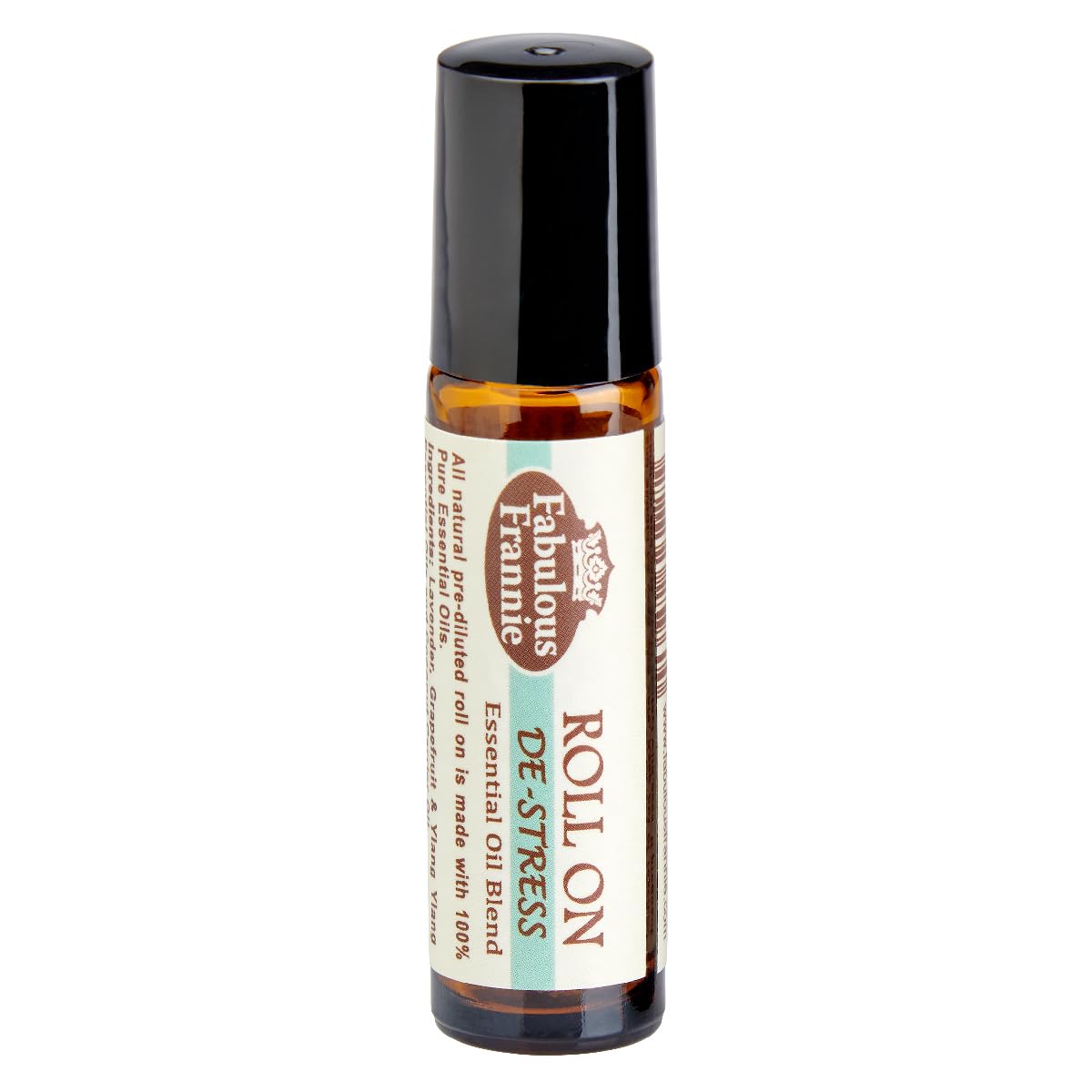Fabulous Frannie De-Stress Essential Oil Blend Roll-On Grapefruit, Lavender, Ylang Ylang Pure Essential Oils and Coconut Oil 10ml
