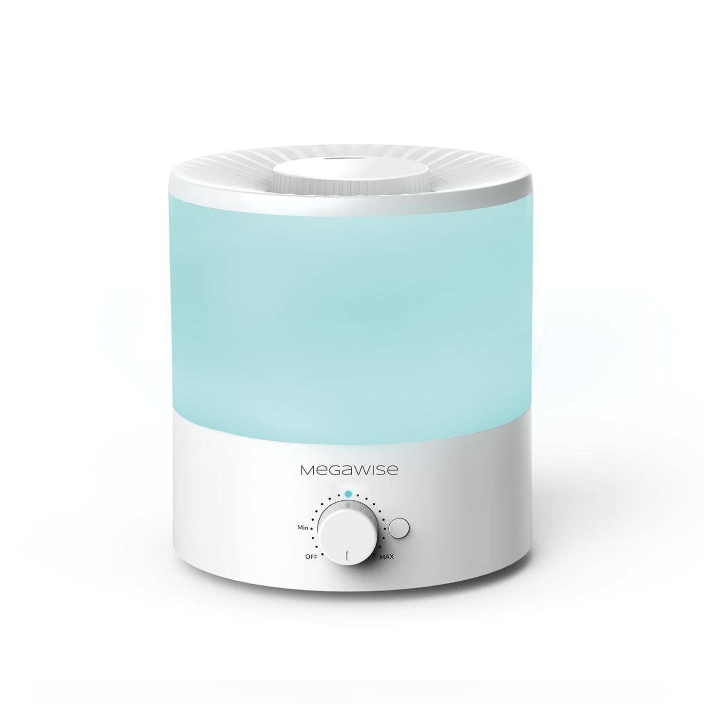 MEGAWISE 1.5L Cool Mist Humidifier for Bedroom, Home, Office, and Plants, Essential Oil Diffuser with Adjustable Mist Output, 25dB Quiet Ultrasonic, Up to 10 Hours, Easy to Clean